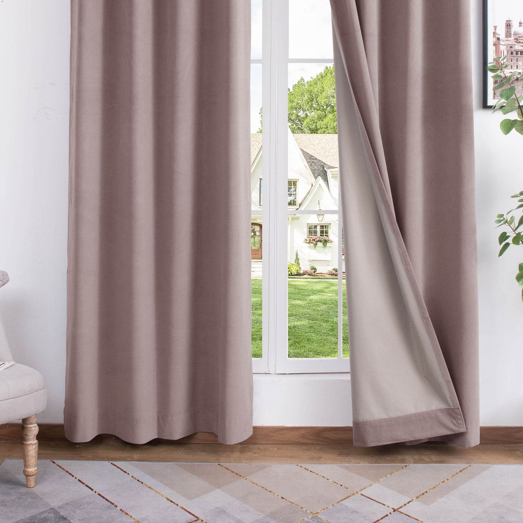 223 Soft Velvet Drape 100% Blackout for Home Theater - Cololeaf