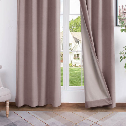223 Soft Velvet Drape 100% Blackout for Home Theater - Cololeaf