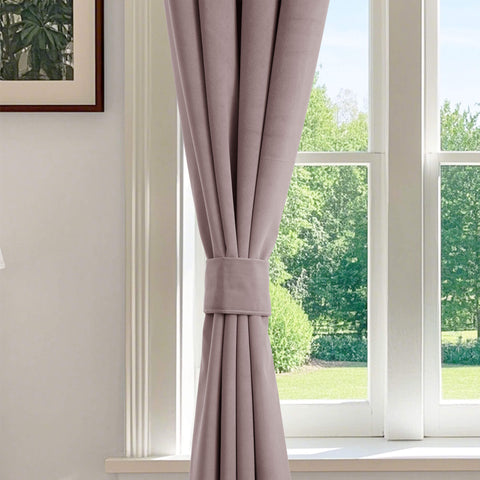 223 extralanger 100 % verdunkelnder Samtvorhang, 280 g/m² leichter Polyester, mit Ösen, 1 Paneel