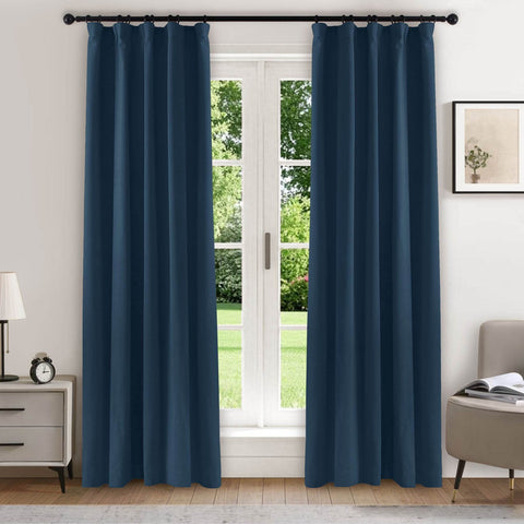 223 Soft Velvet Drape 100% Blackout for Home Theater - Cololeaf
