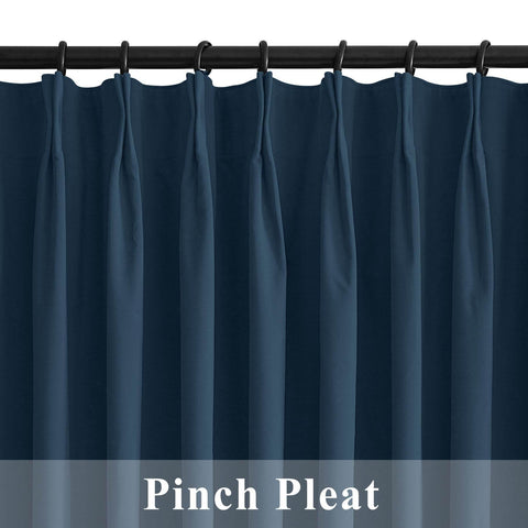 223 Premium 100% Blackout Velvet Drape 280gsm Pinch Pleat - Cololeaf