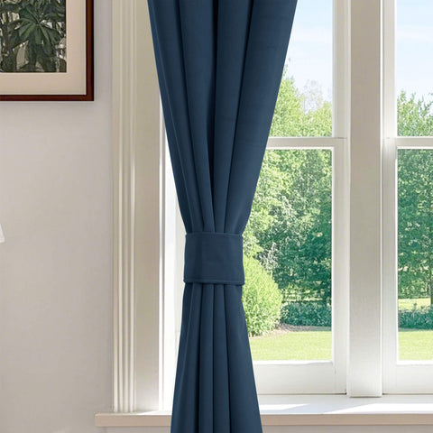 223 blickdichte Samtvorhänge, 100 % verdunkelnd, 280 g/m² Polyester, verschiedene Aufhängungen, 1 Paneel