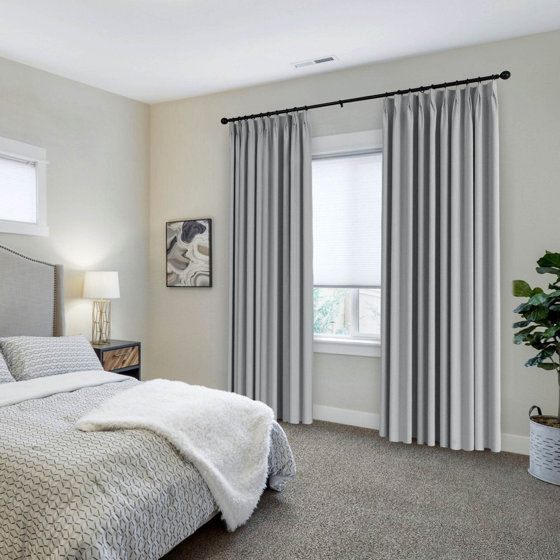 223 Premium 100% Blackout Velvet Drape 280gsm Pinch Pleat - Cololeaf