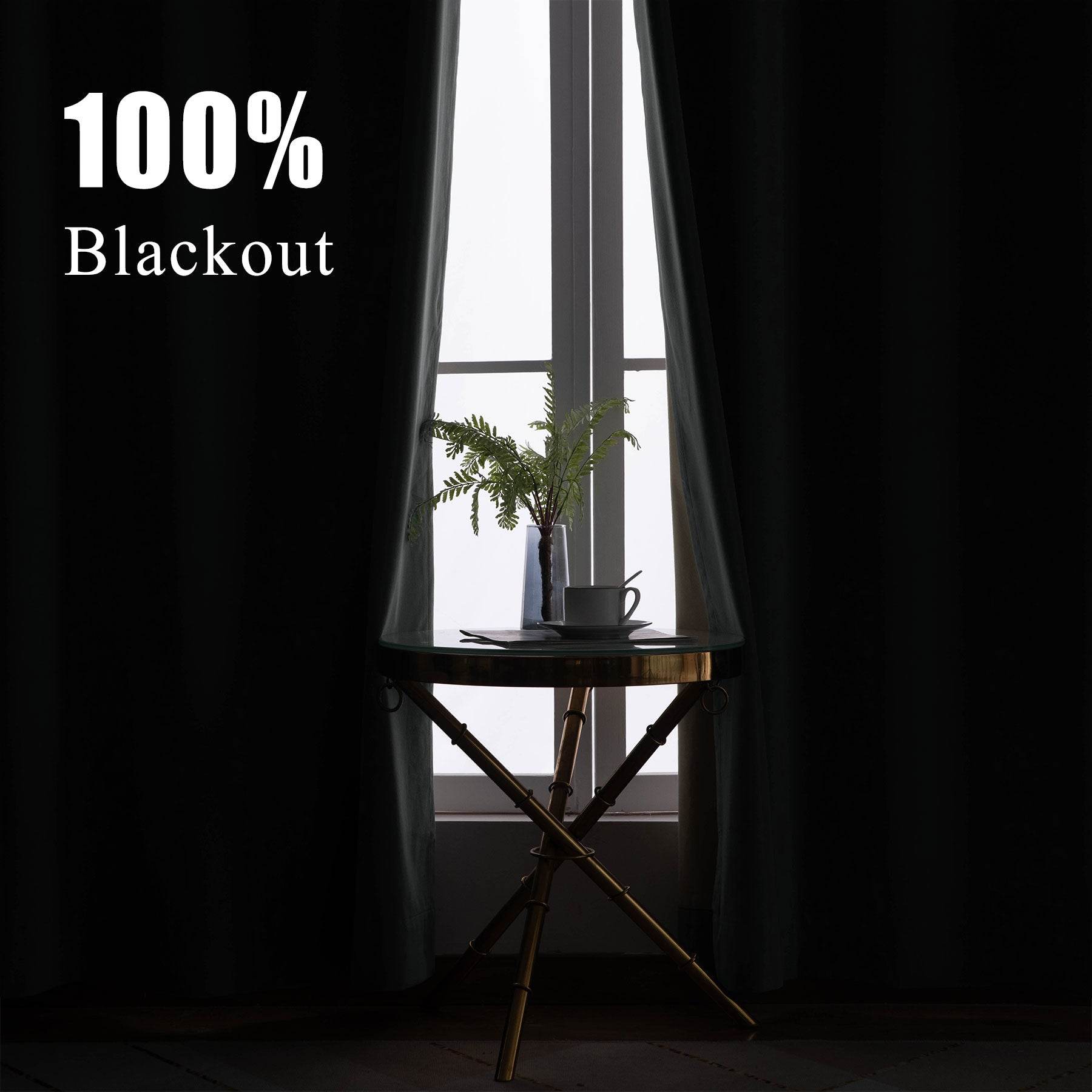 223 Premium 100% Blackout Velvet Drape 280gsm Pinch Pleat - Cololeaf