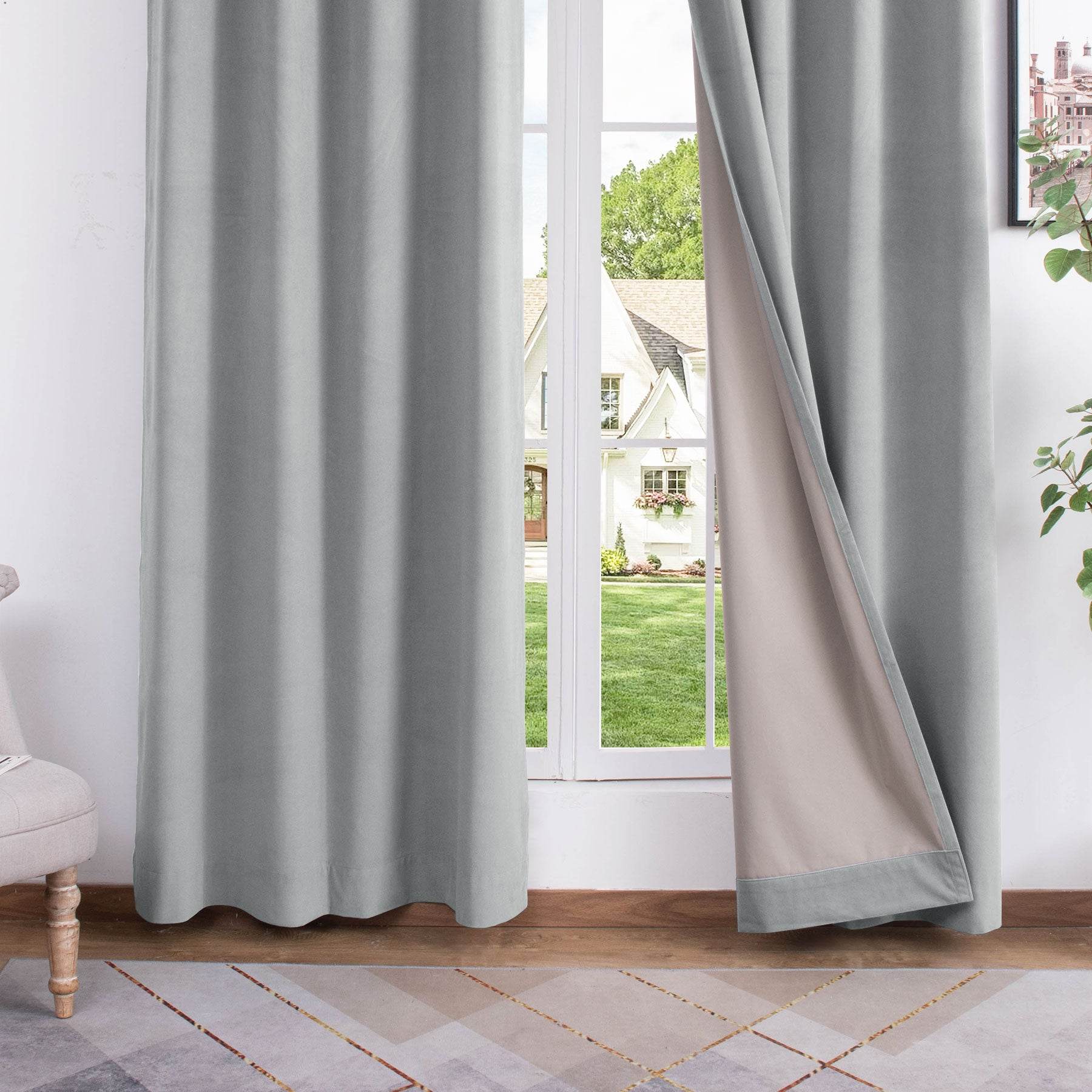 223 Premium 100% Blackout Velvet Drape 280gsm Pinch Pleat - Cololeaf