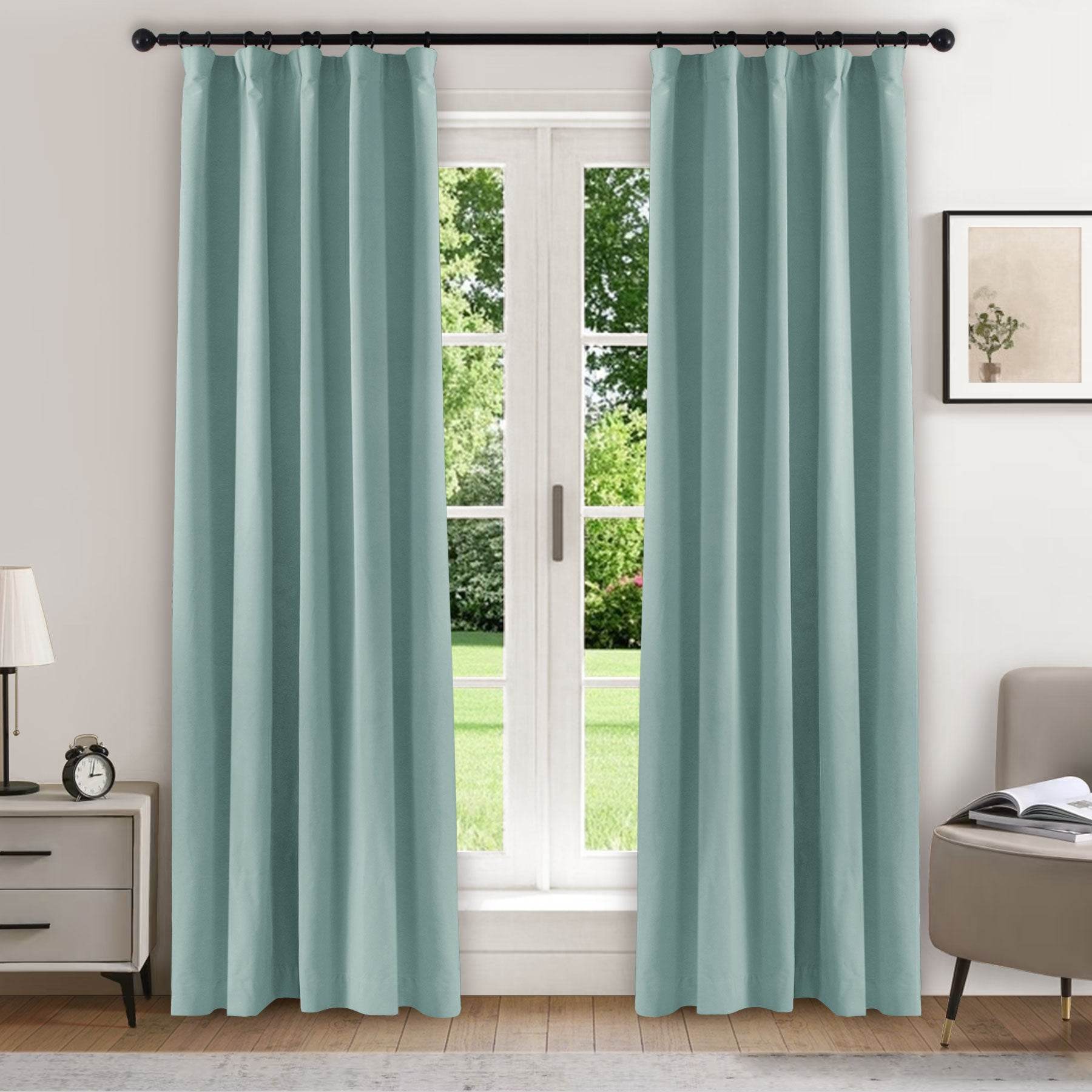 223 Soft Velvet Drape 100% Blackout for Home Theater - Cololeaf