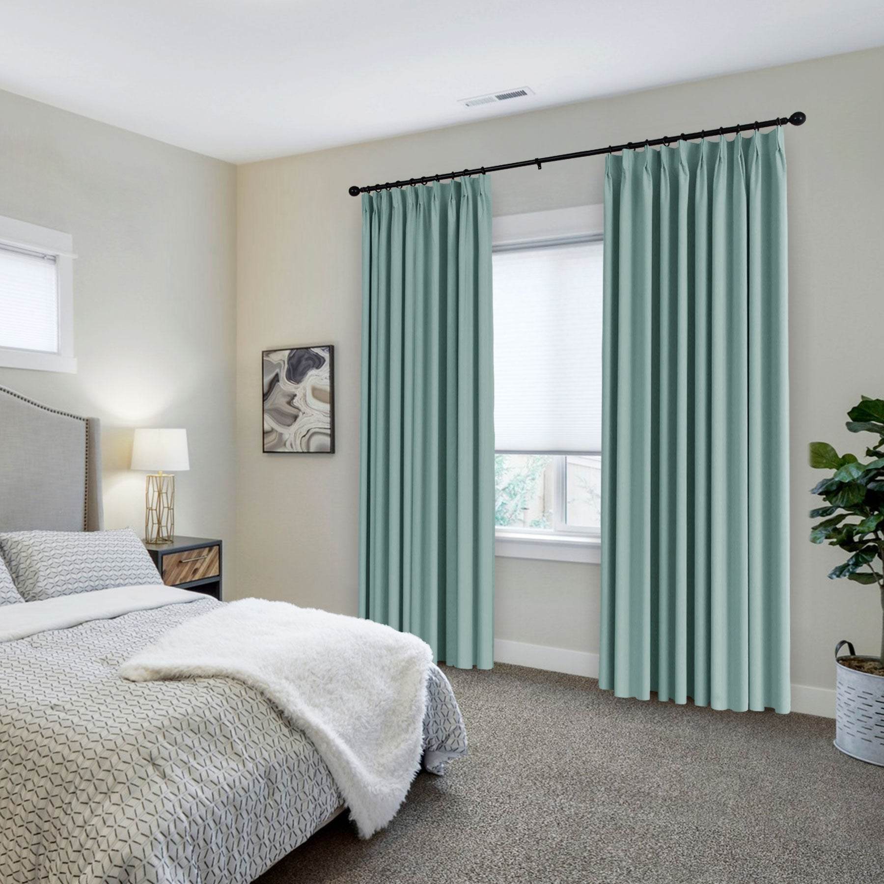 223 Premium 100% Blackout Velvet Drape 280gsm Pinch Pleat - Cololeaf