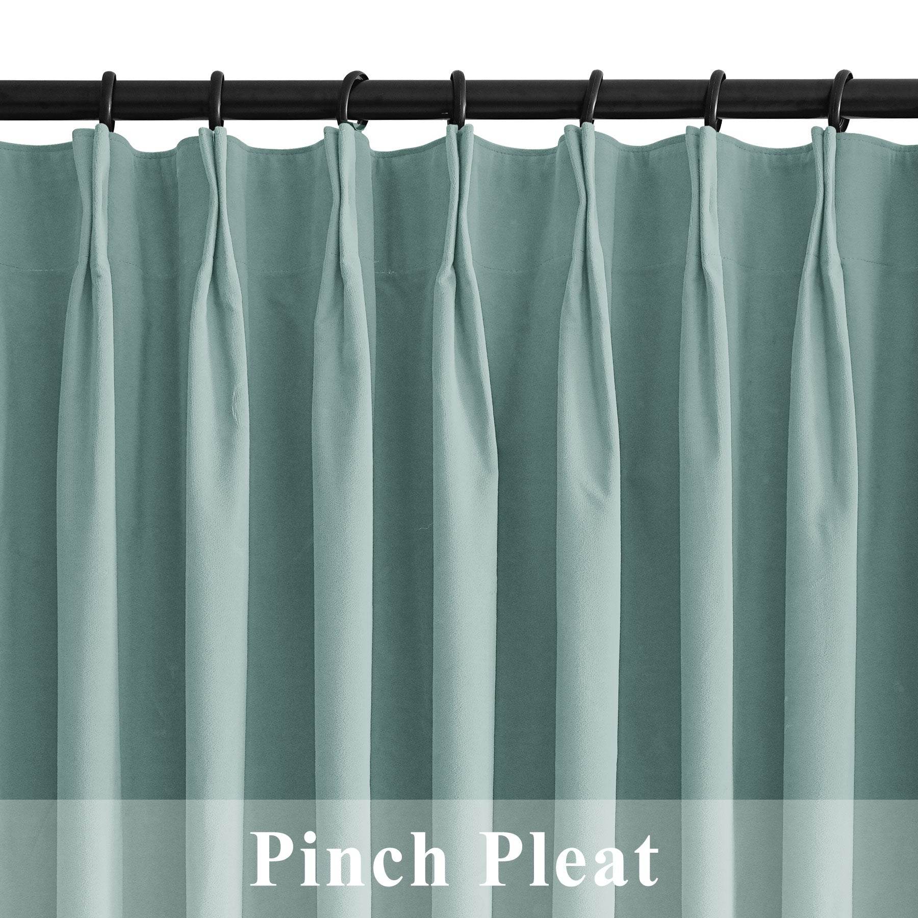223 Premium 100% Blackout Velvet Drape 280gsm Pinch Pleat - Cololeaf