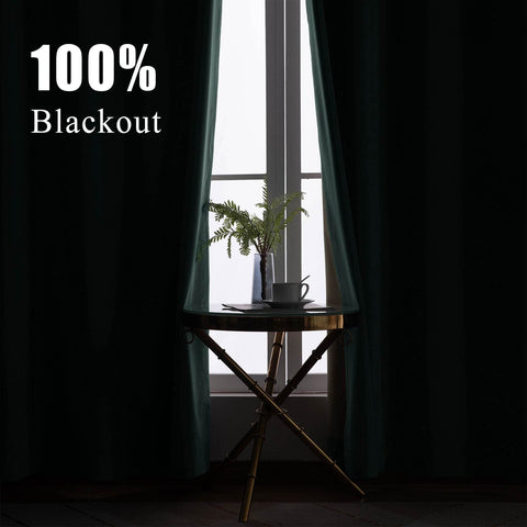 223 Premium 100% Blackout Velvet Drape 280gsm Pinch Pleat - Cololeaf