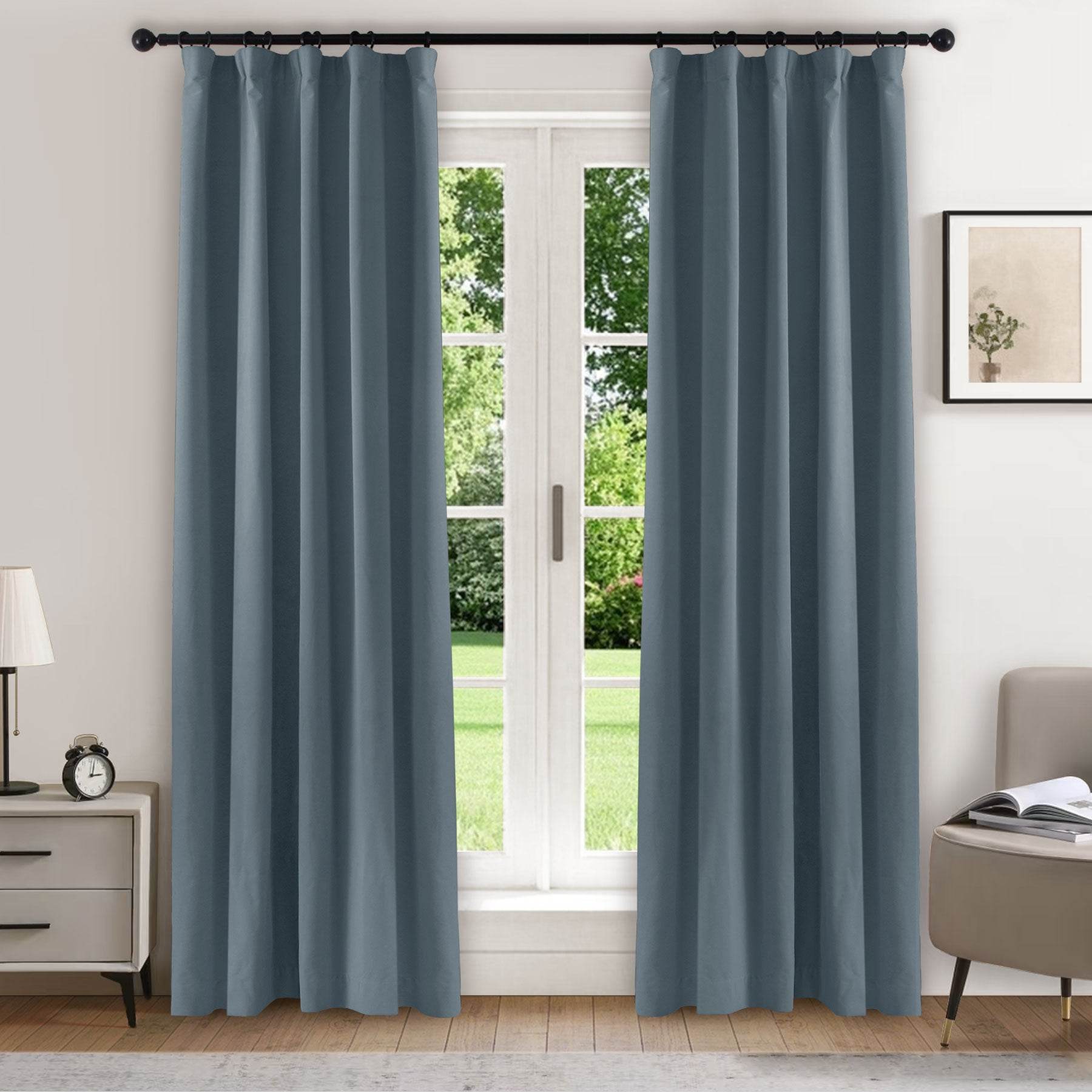 223 Soft Velvet Drape 100% Blackout for Home Theater - Cololeaf