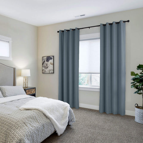 223 extralanger 100 % verdunkelnder Samtvorhang, 280 g/m² leichter Polyester, mit Ösen, 1 Paneel