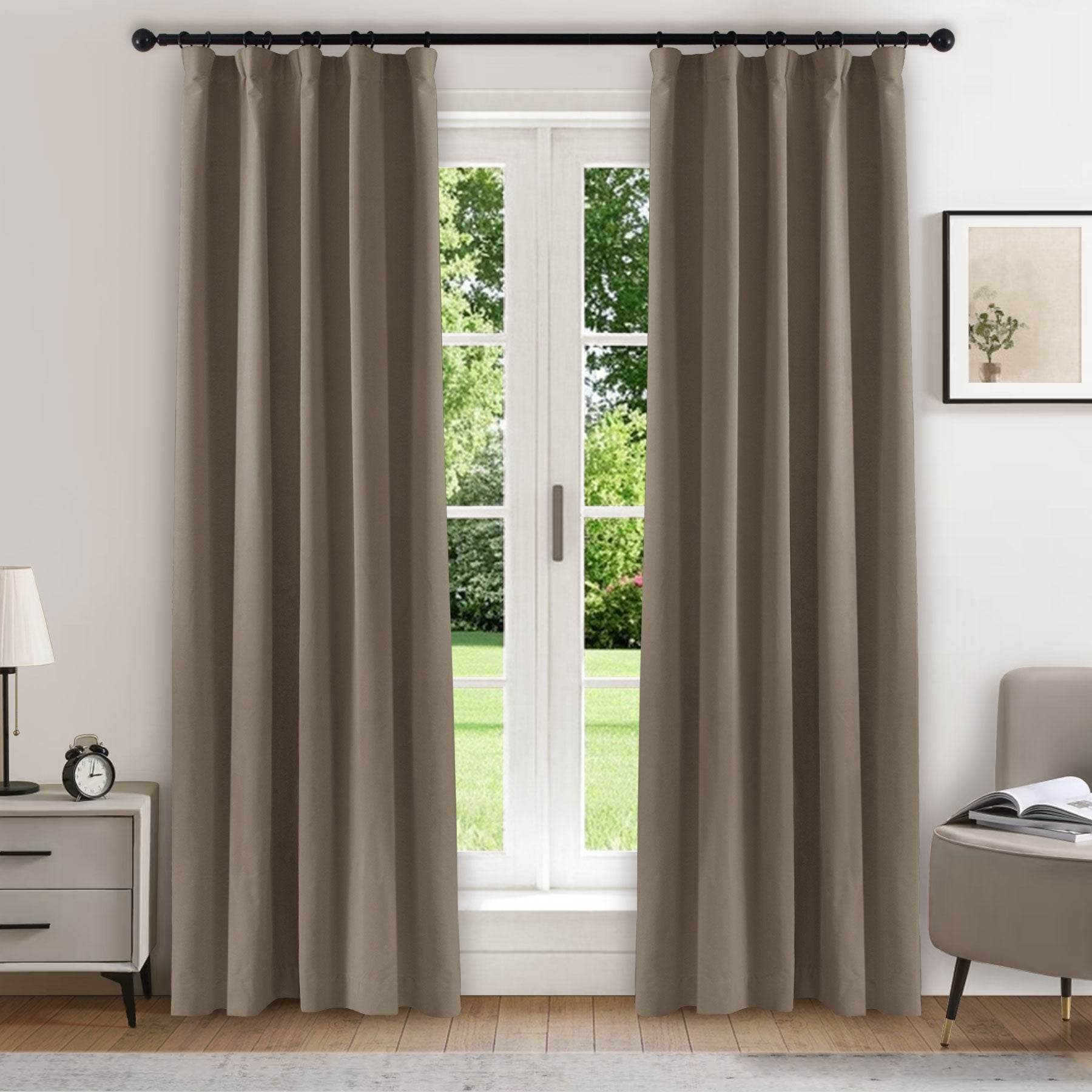 223 Soft Velvet Drape 100% Blackout for Home Theater - Cololeaf