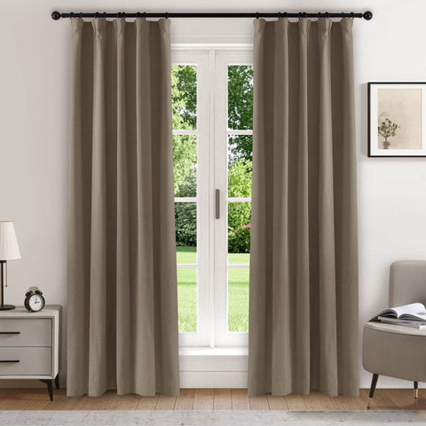 223 Soft Velvet Drape 100% Blackout for Home Theater - Cololeaf