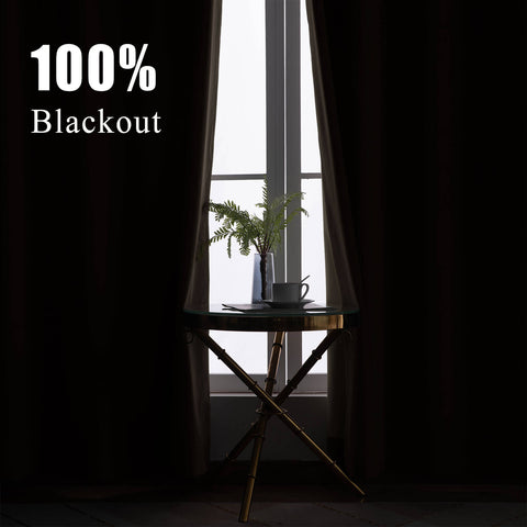 223 extralanger 100 % verdunkelnder Samtvorhang, 280 g/m² leichter Polyester, mit Ösen, 1 Paneel
