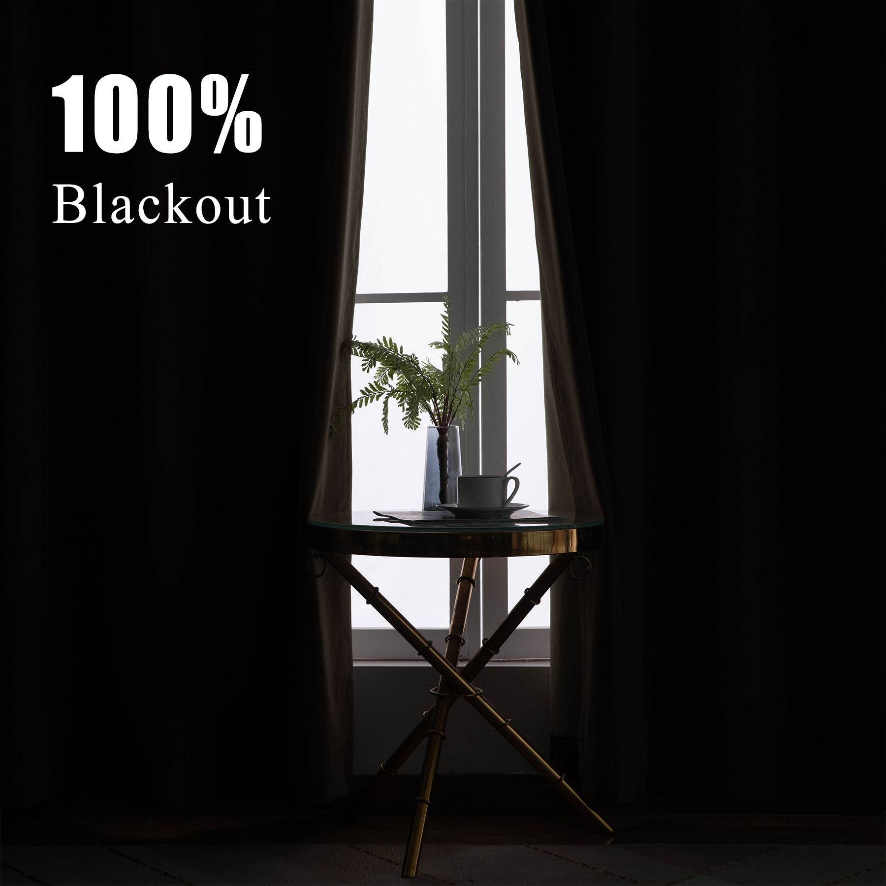 223 Soft Velvet Drape 100% Blackout for Home Theater - Cololeaf