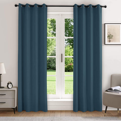 223 blickdichte Samtvorhänge, 100 % verdunkelnd, 280 g/m² Polyester, verschiedene Aufhängungen, 1 Paneel