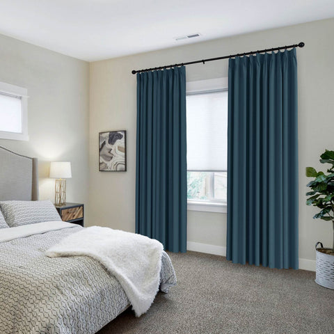 223 Premium 100% Blackout Velvet Drape 280gsm Pinch Pleat - Cololeaf