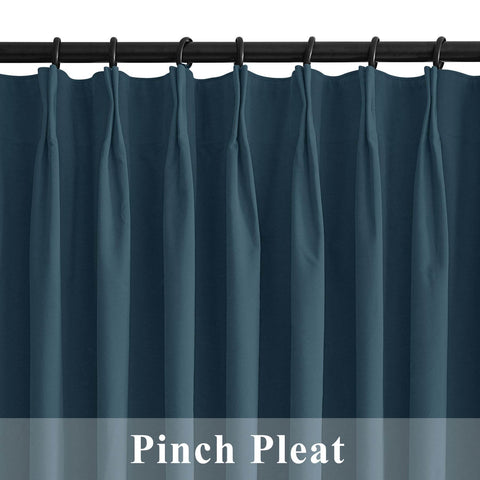 223 Premium 100% Blackout Velvet Drape 280gsm Pinch Pleat - Cololeaf
