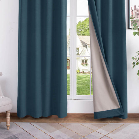 223 Soft Velvet Drape 100% Blackout for Home Theater - Cololeaf