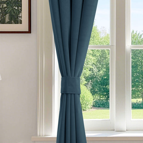 223 blickdichte Samtvorhänge, 100 % verdunkelnd, 280 g/m² Polyester, verschiedene Aufhängungen, 1 Paneel