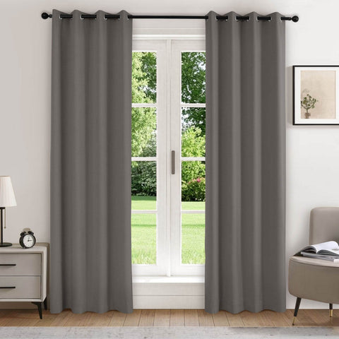 223 Extra Long 100% Blackout Velvet Drape, 280gsm Polyester Grommet - Cololeaf