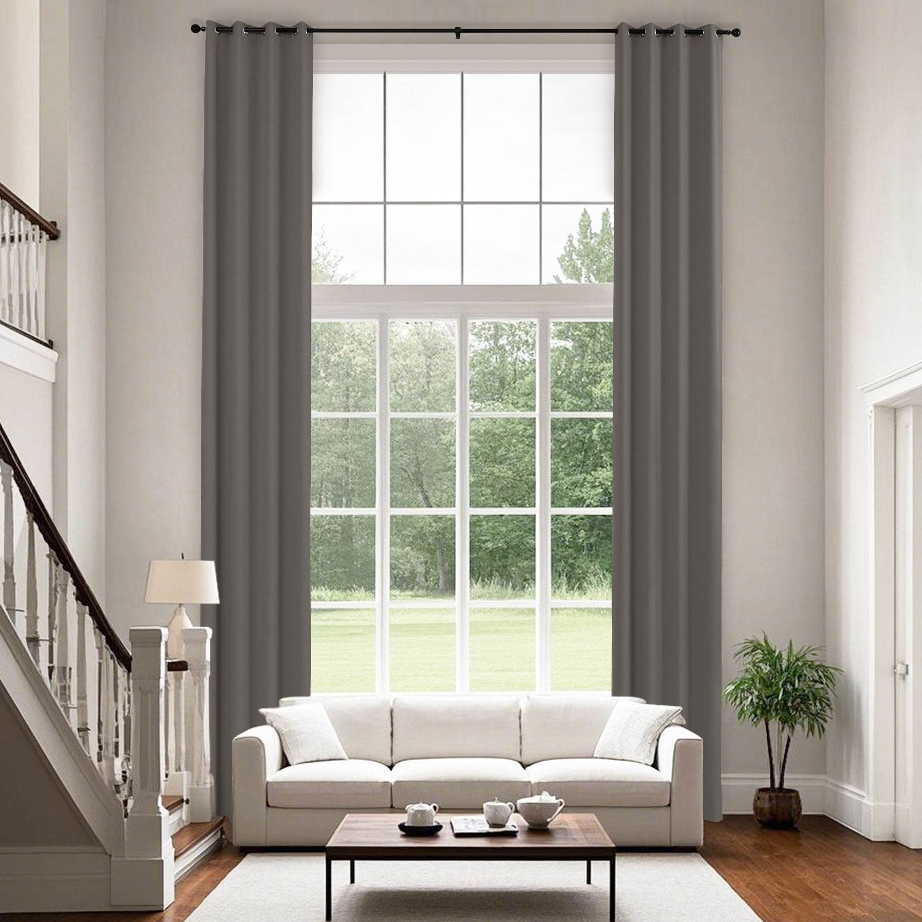 223 Extra Long 100% Blackout Velvet Drape, 280gsm Polyester Grommet - Cololeaf