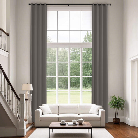223 extralanger 100 % verdunkelnder Samtvorhang, 280 g/m² leichter Polyester, mit Ösen, 1 Paneel