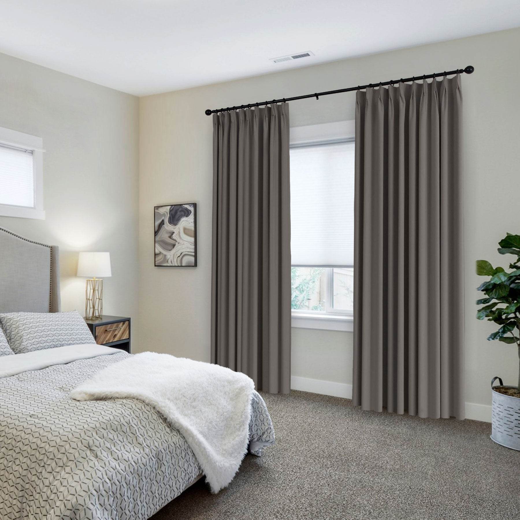 223 Premium 100% Blackout Velvet Drape 280gsm Pinch Pleat - Cololeaf