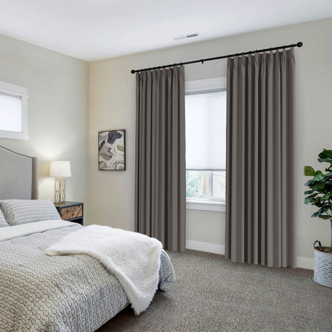 223 Premium 100% Blackout Velvet Drape 280gsm Pinch Pleat - Cololeaf