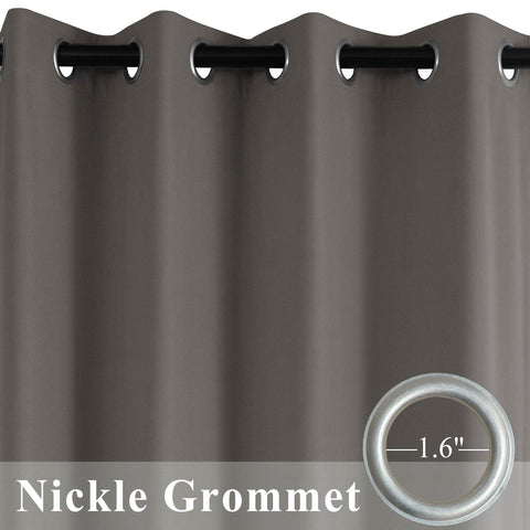 223 Extra Long 100% Blackout Velvet Drape, 280gsm Polyester Grommet - Cololeaf