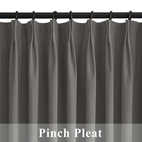223 Premium 100% Blackout Velvet Drape 280gsm Pinch Pleat - Cololeaf