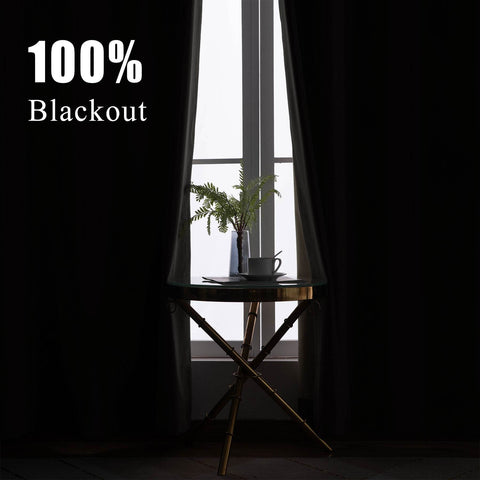 223 Premium 100% Blackout Velvet Drape 280gsm Pinch Pleat - Cololeaf