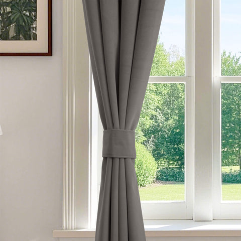 223 blickdichte Samtvorhänge, 100 % verdunkelnd, 280 g/m² Polyester, verschiedene Aufhängungen, 1 Paneel