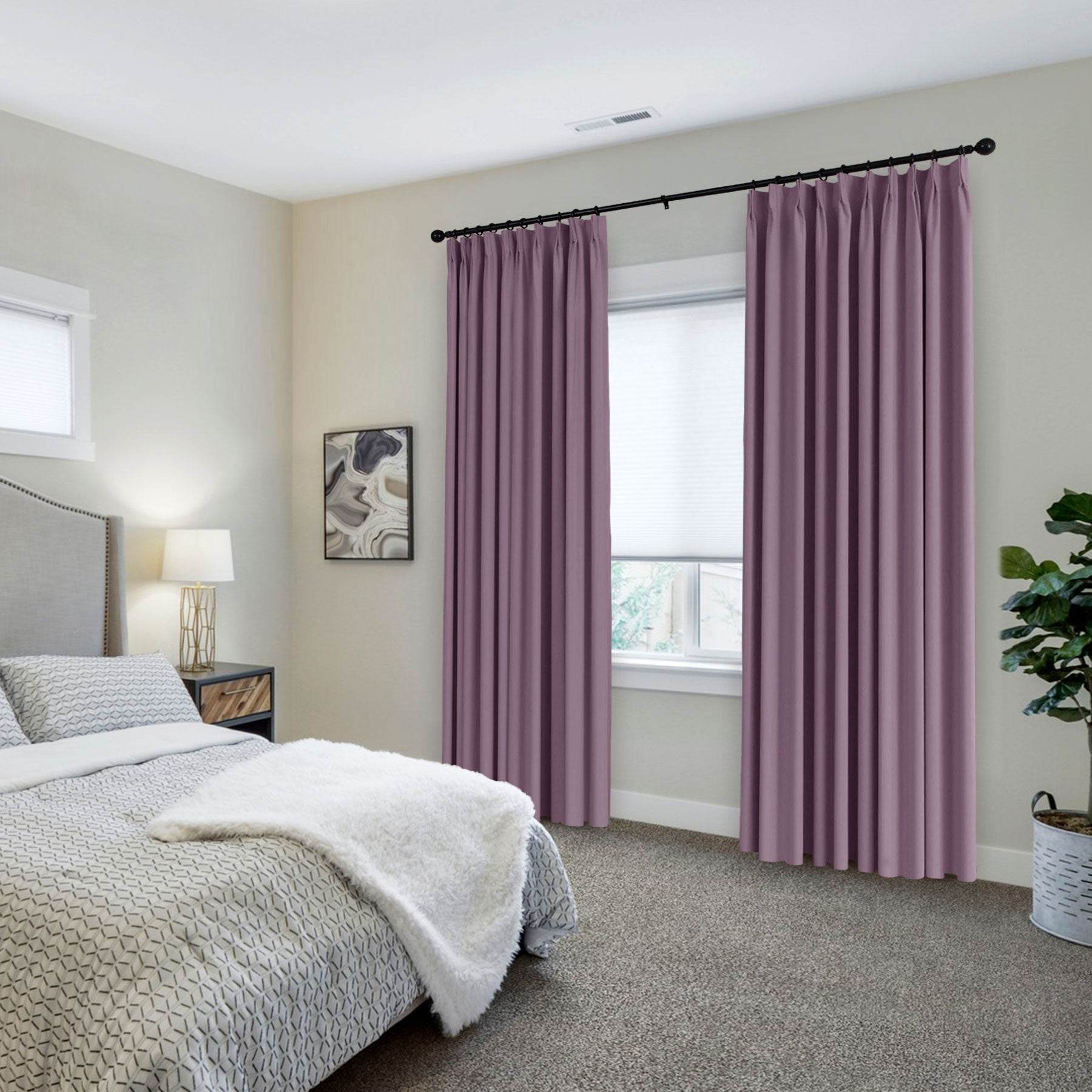 223 Premium 100% Blackout Velvet Drape 280gsm Pinch Pleat - Cololeaf