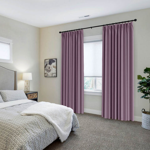 223 Premium 100% Blackout Velvet Drape 280gsm Pinch Pleat - Cololeaf