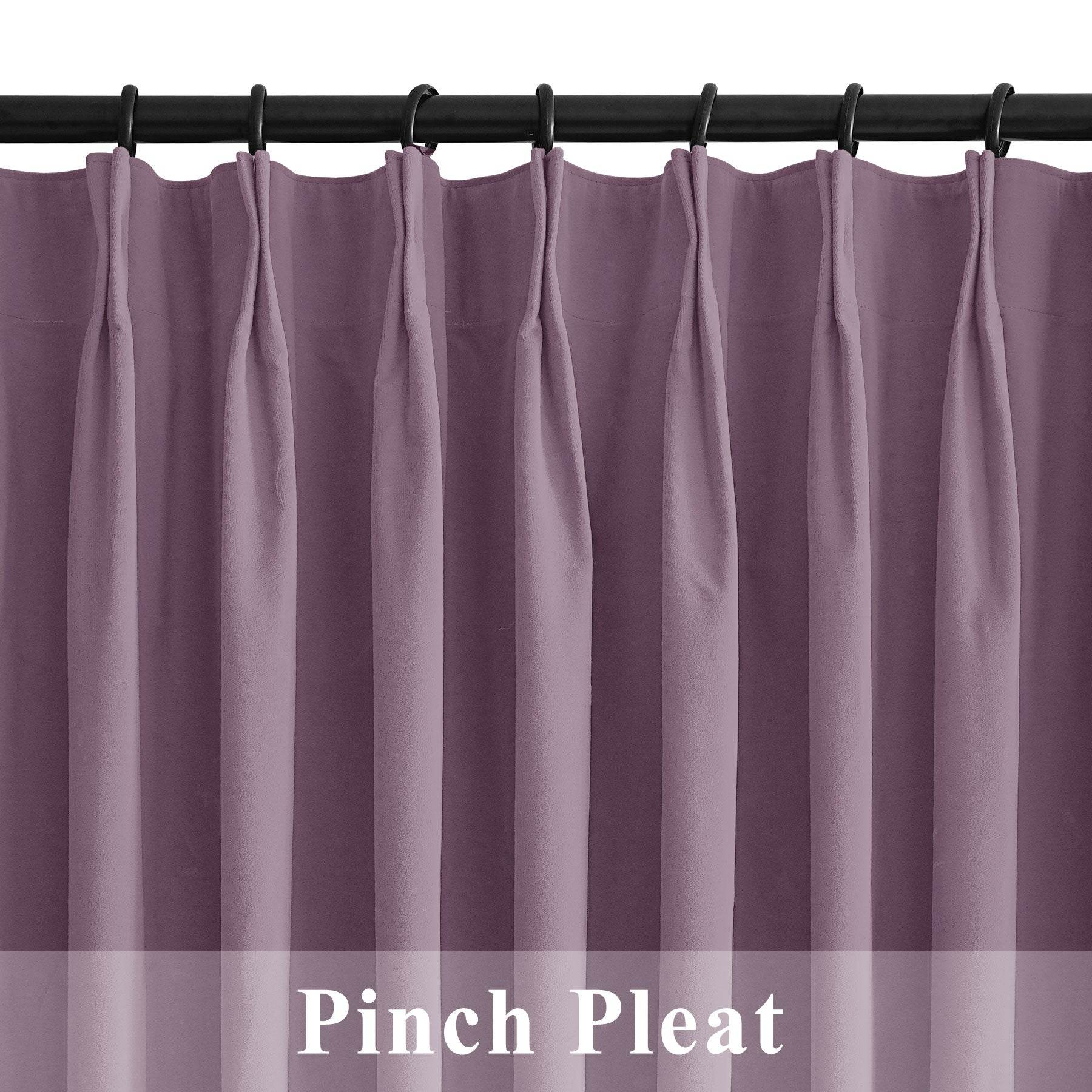 223 Premium 100% Blackout Velvet Drape 280gsm Pinch Pleat - Cololeaf