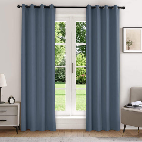 223 blickdichte Samtvorhänge, 100 % verdunkelnd, 280 g/m² Polyester, verschiedene Aufhängungen, 1 Paneel