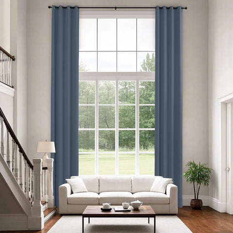 223 extralanger 100 % verdunkelnder Samtvorhang, 280 g/m² leichter Polyester, mit Ösen, 1 Paneel