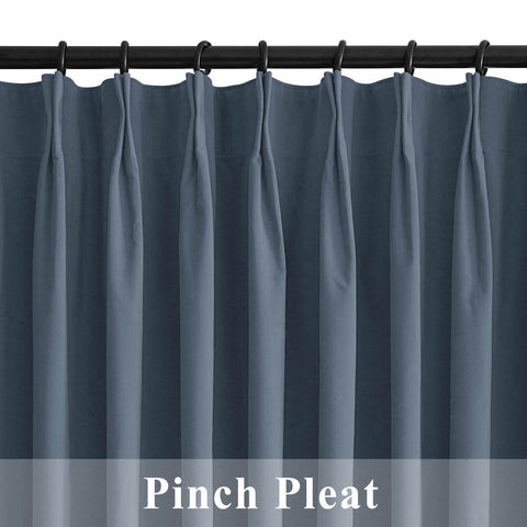 223 Premium 100% Blackout Velvet Drape 280gsm Pinch Pleat - Cololeaf