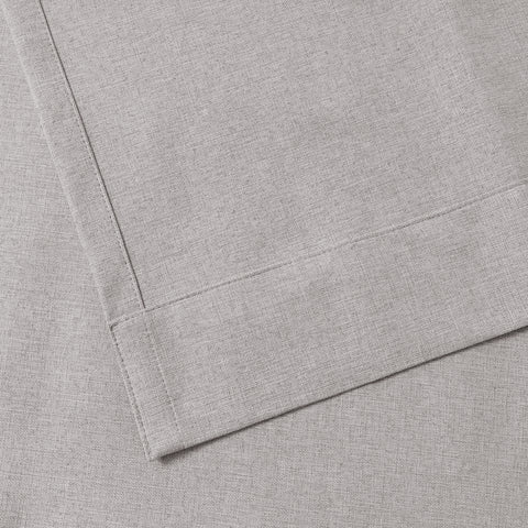 3009 Reversible 100% Blackout Linen Blend Curtain Grommet 1 Panel