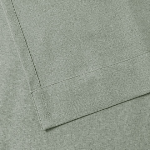 3009 Reversible 100% Blackout Linen Blend Curtain Grommet 1 Panel