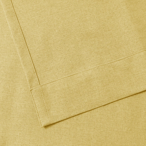 3009 Reversible 100% Blackout Linen Blend Curtain Grommet 1 Panel