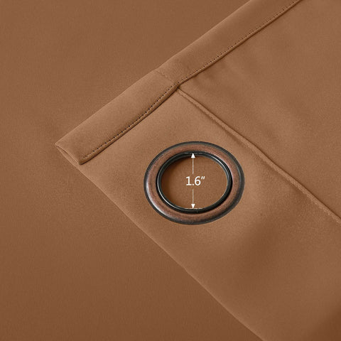 Regal Flame Retardant Fire Resistant Curtains Thermal Insulated Blackout for Office, Hotel, School Grommet - Cololeaf