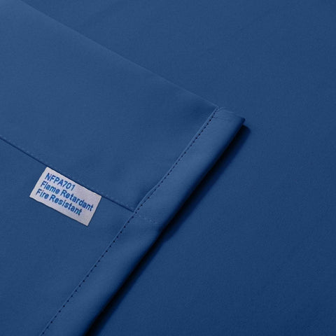 Regal Flame Retardant Fire Resistant Curtains Thermal Insulated Blackout for Office, Hotel, School Grommet - Cololeaf