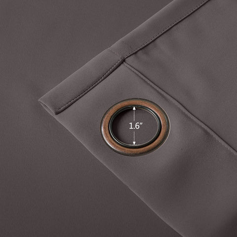 Regal Flame Retardant Fire Resistant Curtains Thermal Insulated Blackout for Office, Hotel, School Grommet - Cololeaf