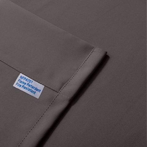 Regal Flame Retardant Fire Resistant Curtains Thermal Insulated Blackout for Office, Hotel, School Grommet - Cololeaf