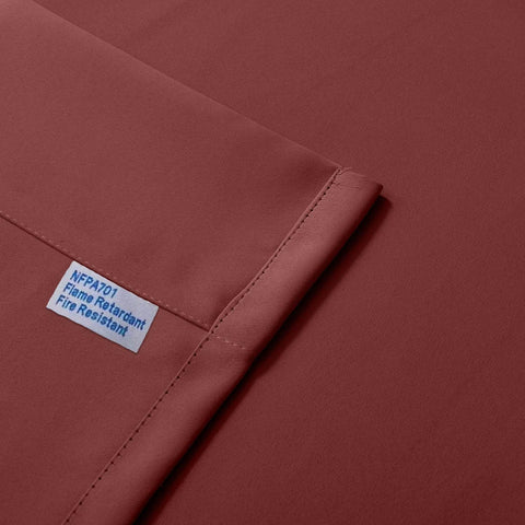 Regal Flame Retardant Fire Resistant Curtains Thermal Insulated Blackout for Office, Hotel, School Grommet - Cololeaf