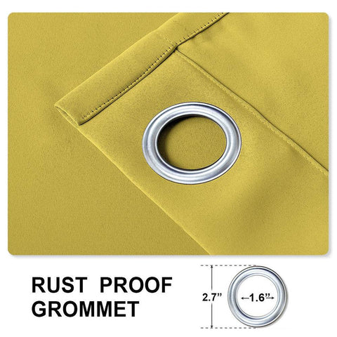 Rose Outdoor Curtains Waterproof Thermal Insulated Blackout Grommets At The Top and Bottom - Cololeaf