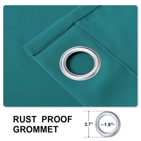 Rose Extra Wide Outdoor Curtains Waterproof Thermal Insulated Blackout Top Grommet - Cololeaf