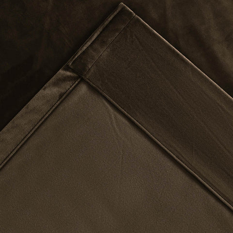 MJ11 Extra Long Soft Velvet Blackout Drapes For Loft Living Room Grommet - Cololeaf -- 1# Off White